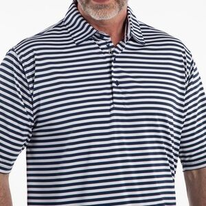Men's Bobby Jones Performance Feed Stripe Golf Polo - Size L